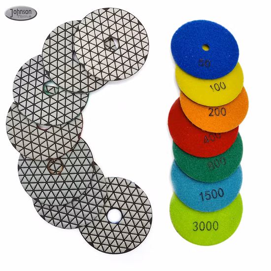 4 дюйма 100 мм хорошее качество инструменты для полировки мрамора и гранита Алмазная сухая полировальная подушка для камня, кварца, бетона